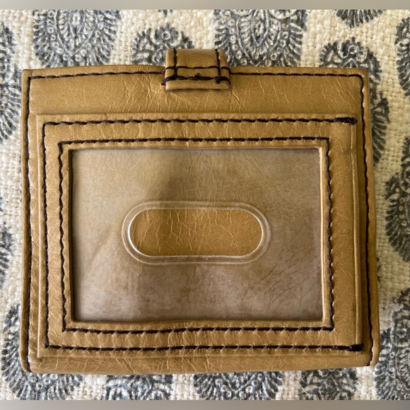 HOBO Bi-fold Caramel Brown Leather Wallet 6 Slot Card Holder Orig$118 - Picture 6 of 7